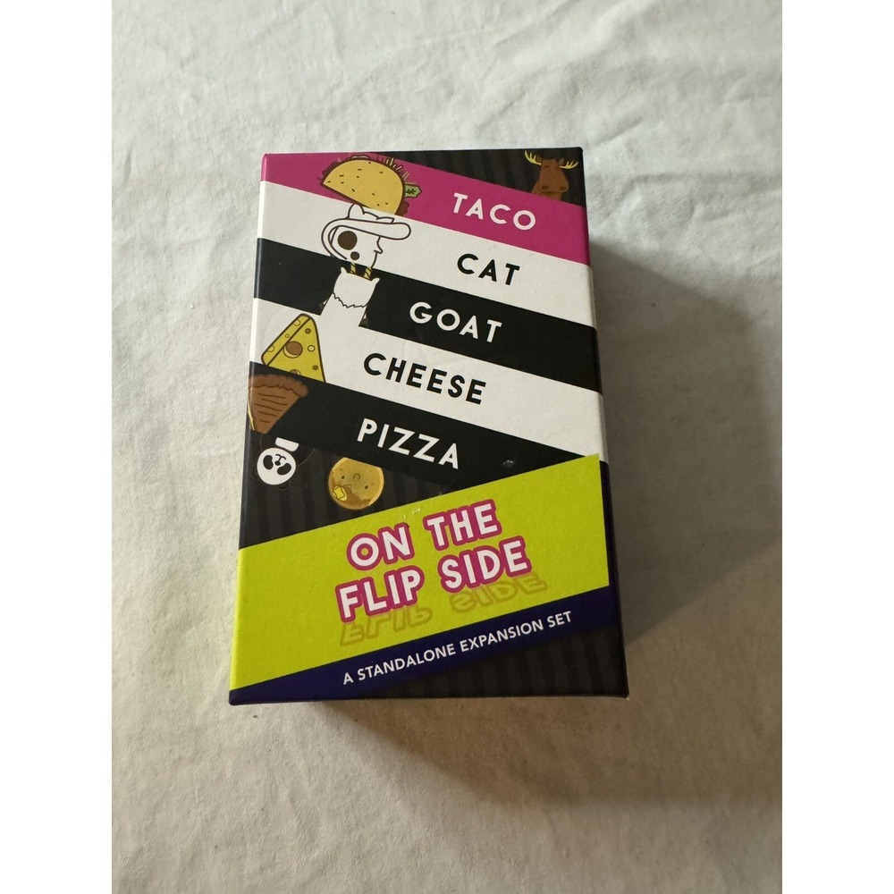 Dolphin Hat Games Taco Cat Goat Cheese Pizza On the Flip Side Card Game 73626